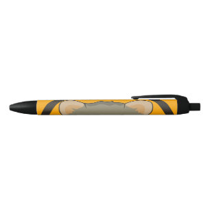 Schattigee cartoon hamster met een veelkleurige sj zwarte inkt pen