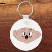 Schattigee Cartoon Hand getrokken Baby gezicht Sle Sleutelhanger (Voorkant)