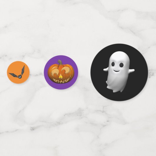 Schattigee Cartoon Happy Halloween Confetti (Voorkanten)