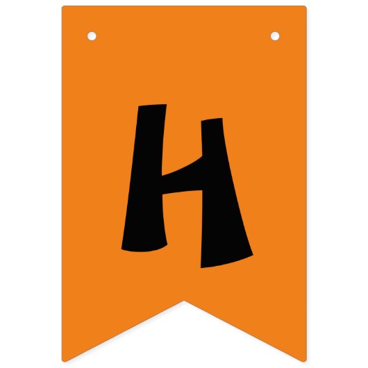 Schattigee Cartoon Happy Halloween Vlaggetjes (Tweede vlag)