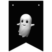 Schattigee Cartoon Happy Halloween Vlaggetjes (Eerste vlag)