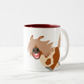 Schattigee Cartoon Happy Pinto Pony Mok (Voorkant rechts)