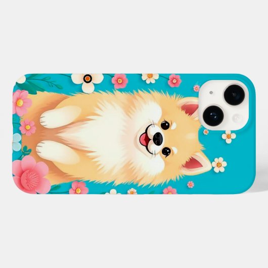 Schattigee cartoon Hond Case-Mate iPhone Case (Achterkant (horizontaal))