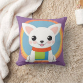 Schattigee cartoon hond illustratie kussen (Deken)