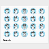 Schattigee cartoon hond shih tzu Sticker (Vel)