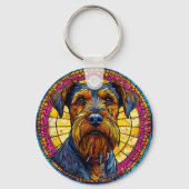 Schattigee cartoon Hond Sleutelhanger (Voorkant)