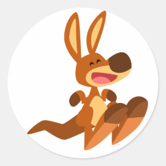Schattigee Cartoon Kangaroo Joey Sticker