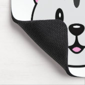 Schattigee Cartoon Kat met een Bloem op Zijn Hoofd Muismat (Hoek)