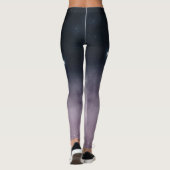 Schattigee Cartoon kat op de maan Leggings (Achterkant)