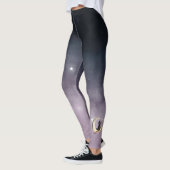 Schattigee Cartoon kat op de maan Leggings (Links)