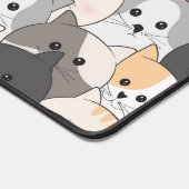 Schattigee Cartoon Katten Monogram Bureaumat (Hoek)