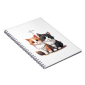 Schattigee Cartoon Katten Spiraal Notitieboek (Rechterzijde)