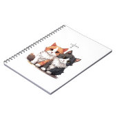 Schattigee Cartoon Katten Spiraal Notitieboek (Linkerzijde)