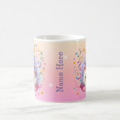 Schattigee Cartoon Kawaii Kitty Cat Happy Birthday Koffiemok (Center)