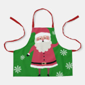 Schattigee Cartoon Kerstman Feestelijke Kerst Schort (Voorkant)
