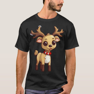 Schattigee Cartoon Kerstrendier T-shirt