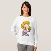 Schattigee Cartoon Kind Eten Ice Cream Cone T-shirt (Voorkant volledig)