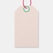 Schattigee Cartoon Kip Illustratie Cadeaulabel (Achterkant)