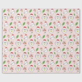 Schattigee Cartoon Kip Illustratie Cadeaupapier (Vlak)