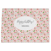 Schattigee Cartoon Kip Illustratie Groot Cadeauzakje (Voorkant)