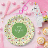 Schattigee Cartoon Kip Illustratie Papieren Bordje (Feest)