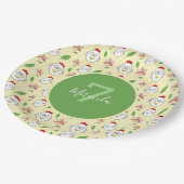 Schattigee Cartoon Kip Illustratie Papieren Bordje (Gekanteld)