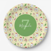 Schattigee Cartoon Kip Illustratie Papieren Bordje (Voorkant)