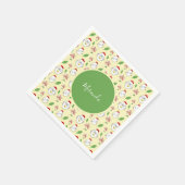 Schattigee Cartoon Kip Illustratie Servet (Hoek)