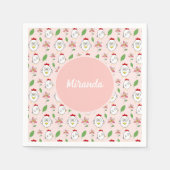 Schattigee Cartoon Kip Illustratie Servet (Voorkant)