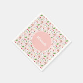 Schattigee Cartoon Kip Illustratie Servet (Hoek)