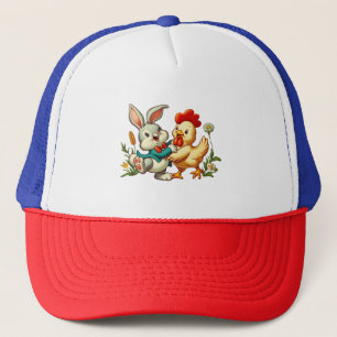 Schattigee,  cartoon Kip & Konijn Trucker Pet