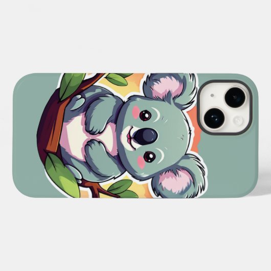 Schattigee Cartoon Koala Case-Mate iPhone Case (Achterkant (horizontaal))