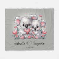 Schattigee Cartoon Koala Lovers Hart Valentijn's D