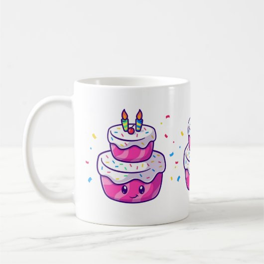 Schattigee Cartoon Koffiemok (Links)