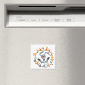 Schattigee Cartoon Konijnen Mandala Magnet (Insitu (Vaatwasser))