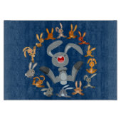 Schattigee Cartoon Konijnen Mandala Snijplank (Voorkant)