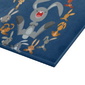 Schattigee Cartoon Konijnen Mandala Snijplank (Hoek)