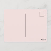 Schattigee Cartoon Konijnenliefhebbers Hart Valent Briefkaart (Achterkant)