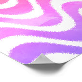 Schattigee Cartoon kwal in kleurrijke oceaan Poster (Hoek)