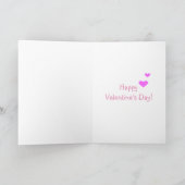 Schattigee Cartoon lammeren Valentijn Kaart (Binnen)