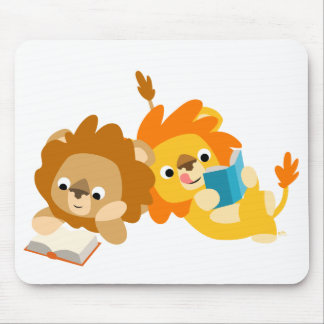Schattigee Cartoon Leeuwenlezers mousepad Muismat