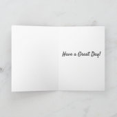 Schattigee Cartoon Lelijk Bruin Hondenverjaardag Kaart (Binnen)