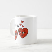 Schattigee Cartoon liefde harten Koffiemok (Voorkant links)