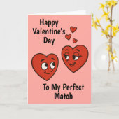 Schattigee Cartoon liefde harten Valentijnsdag Kaart (Gele Bloem)