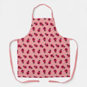 Schattigee Cartoon lieveheersbeestje liefde harten Schort (Voorkant)