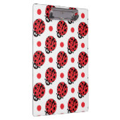 Schattigee Cartoon lieveheersbeestje, rode & witte Klembord (Rechts)