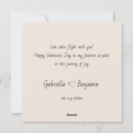 Schattigee Cartoon Lovebirds op tak Valentijn's Da Feestdagenkaart (Achterkant)