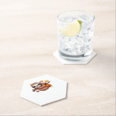 Schattigee Cartoon Luiaard met pompoen - Herfstsei Kartonnen Onderzetters (Insitu)