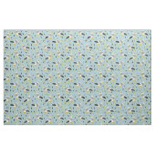 Schattigee Cartoon meeuwen lichtblauw, wit, grijs Stof (Fat Quarter)