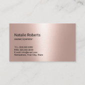 Schattigee Cartoon Meisje Huis Schoonmaakservice R Visitekaartje (Achterkant)